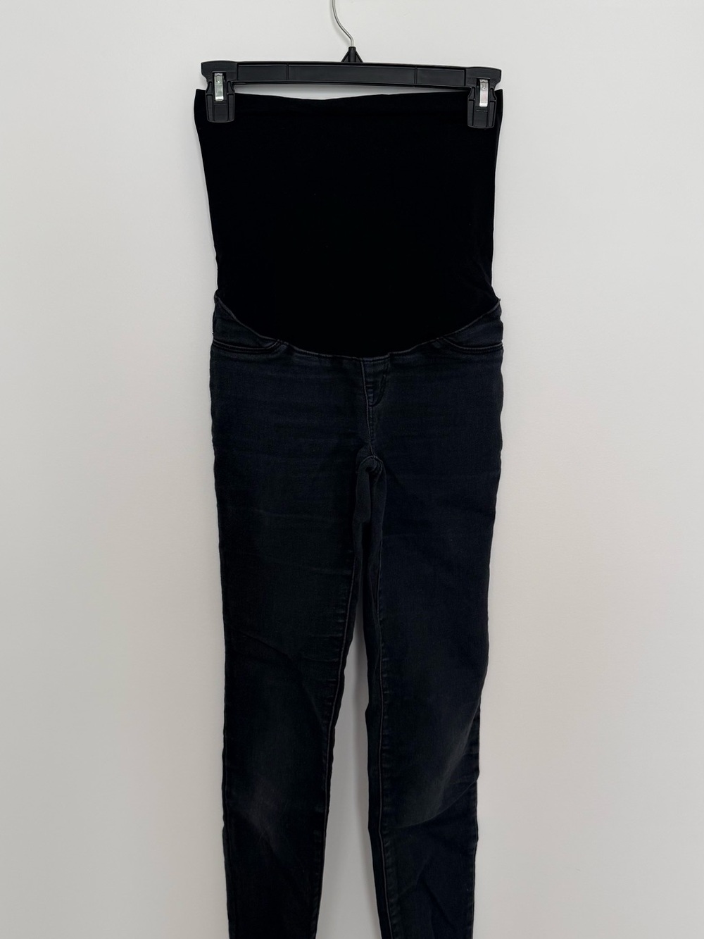 1822 Denim Black Maternity Skinny Jeans